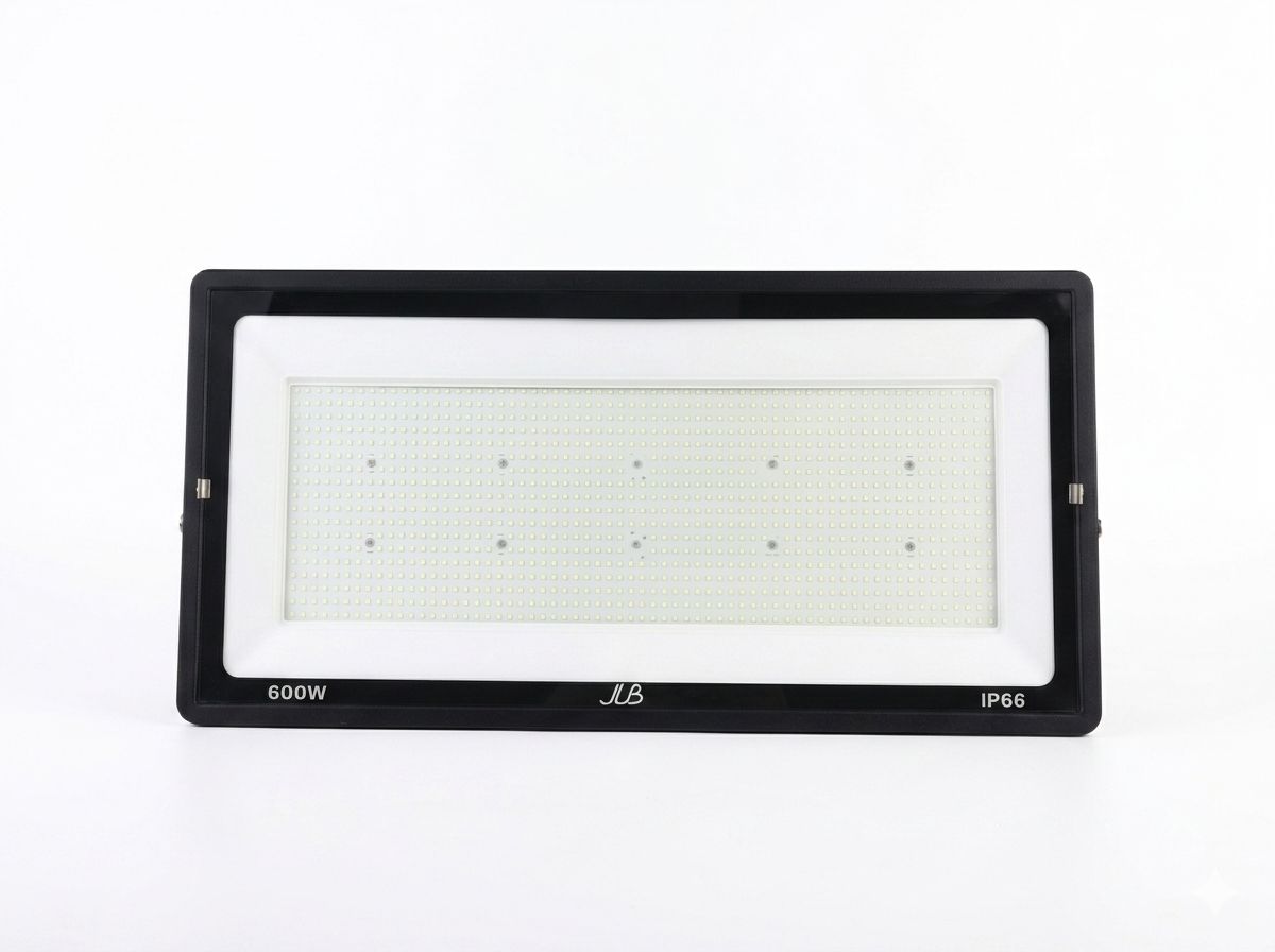 โคมไฟสปอร์ตไลท์ แอลอีดี รุ่น E-TO 600w สีดำ เดย์ไลท์ (แสงขาว)